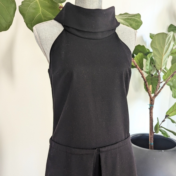 Club Monaco Black Wool Sleeveless Turtleneck Dress - Picture 2 of 8